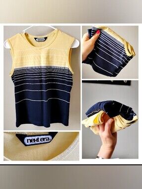 Retro Next Era Striped Color Block Tank Top